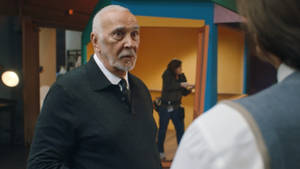 American Actor Frank Langella On The Set Of