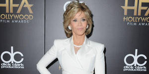 American Actress Jane Fonda Attended Film Award Wallpaper