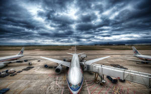 American Airlines Airplanes In Airport Wallpaper