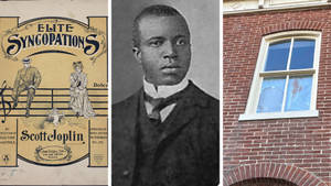 American Composer Scott Joplin Collage Wallpaper