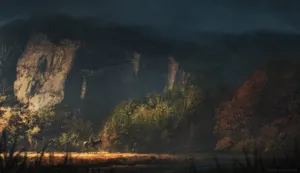 American Cowboy Painting Wallpaper