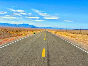 American Desert Country Road Background Wallpaper
