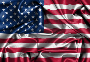 American Flag With Wrinkles Wallpaper