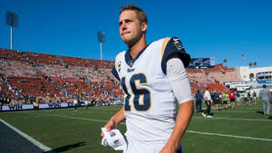 American Football Athlete Jared Goff Wallpaper