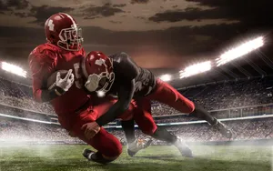 American Football Red Jersey Wallpaper