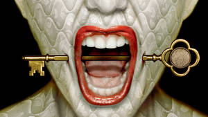 American Horror Story Key On Mouth Wallpaper