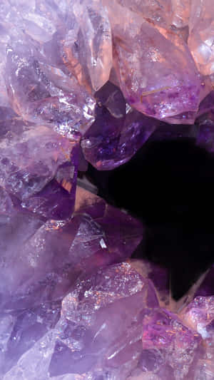 Amethyst Gemstone Geode Wallpaper