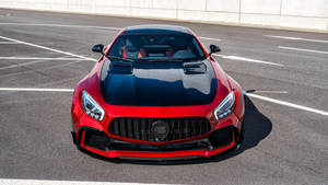 Amg Gtr With Black Hood Wallpaper