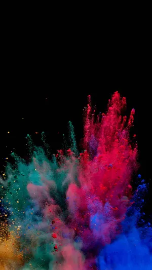 Amoled Aesthetic Powder Explosion Wallpaper