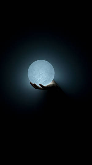 Amoled Glowing Light Ball Wallpaper