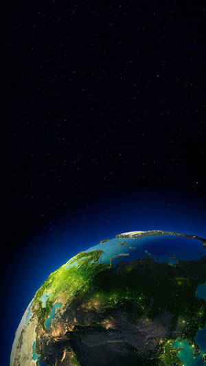 Amoled Planet Earth Wallpaper