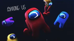 Among Us Aesthetic 3d Crew Wallpaper