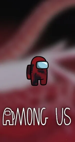 Among Us Aesthetic Red In Dirt Wallpaper