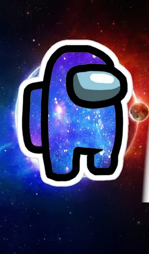 Among Us Galaxy Digital Artwork Wallpaper