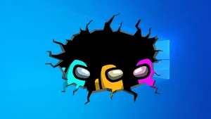 Among Us Game In Screen Wallpaper