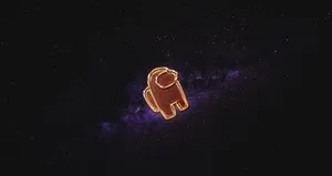 Among Us Neon Light Space Wallpaper