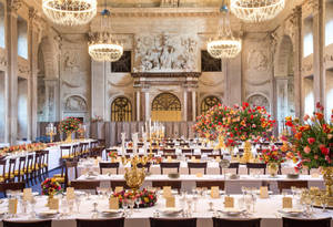 Amsterdam Royal Palace Dining Area Wallpaper