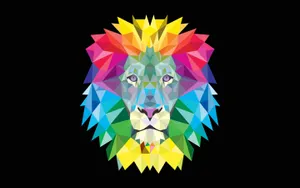 An Abstract Depiction Of An Ancient Lion. Wallpaper