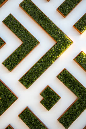 An Abstract Representation Of A Meandering Maze Wallpaper