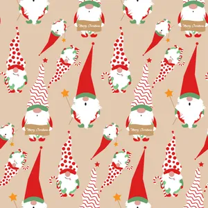 An Adorable Christmas Gnome Overlooking The Living Room. Wallpaper