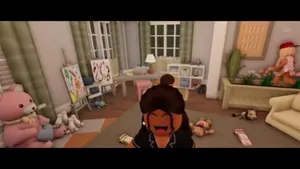 An Aerial View Of Roblox Bloxburg - A Modern 3d Simulation Game. Wallpaper