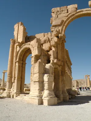 An Ancient Structure In Palmyra Wallpaper