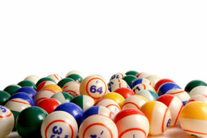 An Engaging Game Of Chance - Bingo Balls Collection Wallpaper