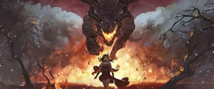 An Epic Dragon Ready To Take On Any Daunting Task Wallpaper