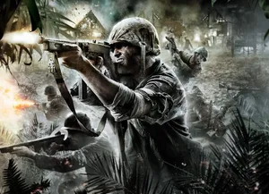 An Exciting And Intense Round Of Call Of Duty: Zombies Wallpaper