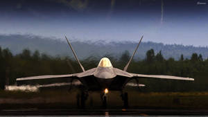 An Exquisite Display Of Power - F-22 Raptor Jet Fighter Wallpaper