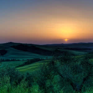 An Idyllic Scene Of The Great Outdoors. Wallpaper