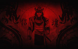 An Intimidating Samurai Wallpaper