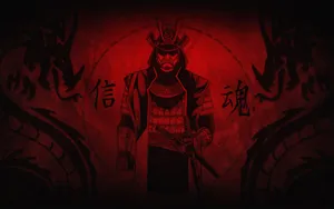 An Intimidating Samurai Wallpaper