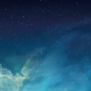 An Iphone With A Blue Sky And Stars Wallpaper