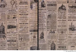 An Old Vintage Newspaper Open To The Front Page. Wallpaper