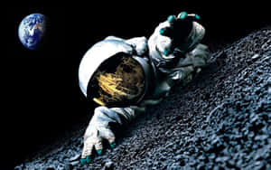 An Out Of This World Astronaut Wallpaper