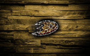 Anaheim Ducks Fiery Logo Wallpaper