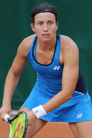 Anastasija Sevastova In Match Position Wallpaper