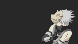 Anbu Kakashi Minimalist Vector Art Wallpaper