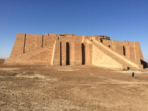 Ancient City Of Ur Underneath A Clear Blue Sky Wallpaper