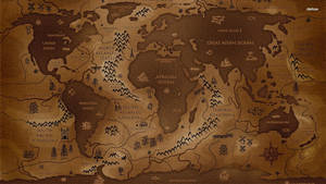 Ancient Kingdoms World Map Wallpaper