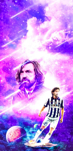 Andrea Pirlo Meteor Shower Art Wallpaper