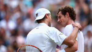 Andreas Seppi With Andy Murray Wallpaper