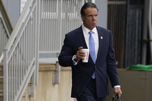 Andrew Cuomo Walking Outside Wallpaper