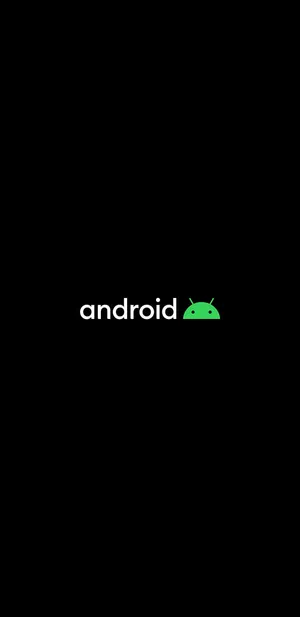 Android Logo On A Black Background Wallpaper