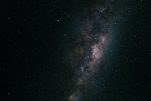 Andromeda Galaxy On Dark Vast Sky Wallpaper