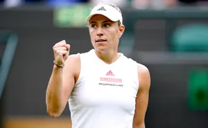 Angelique Kerber With Fist Closed Wallpaper