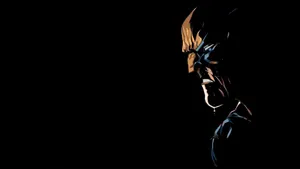 Angry Wolverine In Black Wallpaper