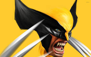 Angry Wolverine Painting Wallpaper