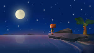 Animal Crossing New Horizons Moonlit Beach Wallpaper